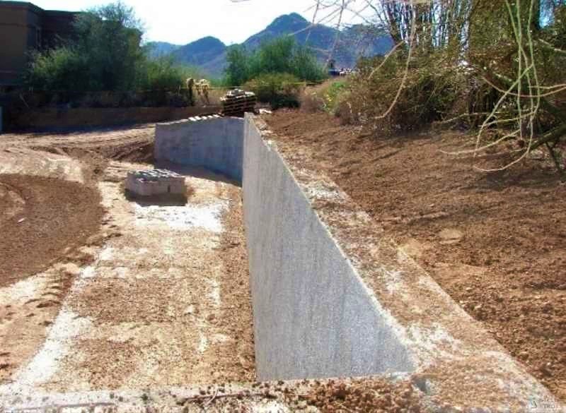строительство опорных стен