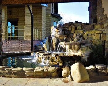 искусственные водопады, возданее неповторимых водопадов, водопад пруд, ландшафтный дизайн